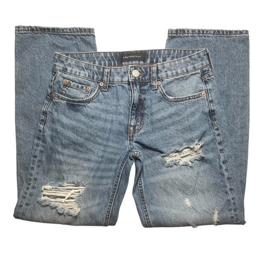 Aeropostale Womens Sz 2 Short (30x28) Low Rise Wide Leg Baggy Jeans  -1743‎
